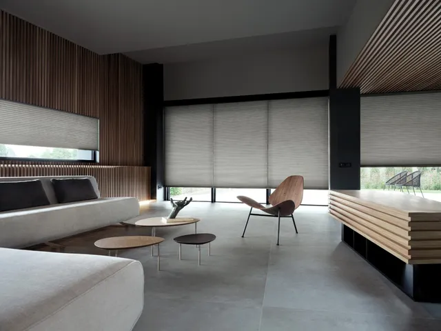 Plissé honeycell gordijnen — Stijl & Schaduw