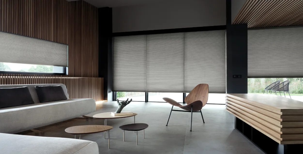 Plissé honeycell gordijnen